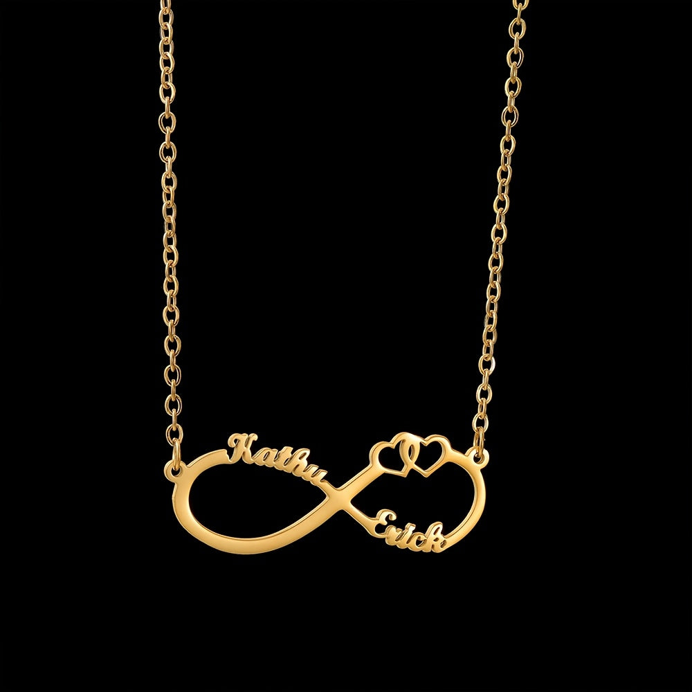 Collar lazo eterno personalizado