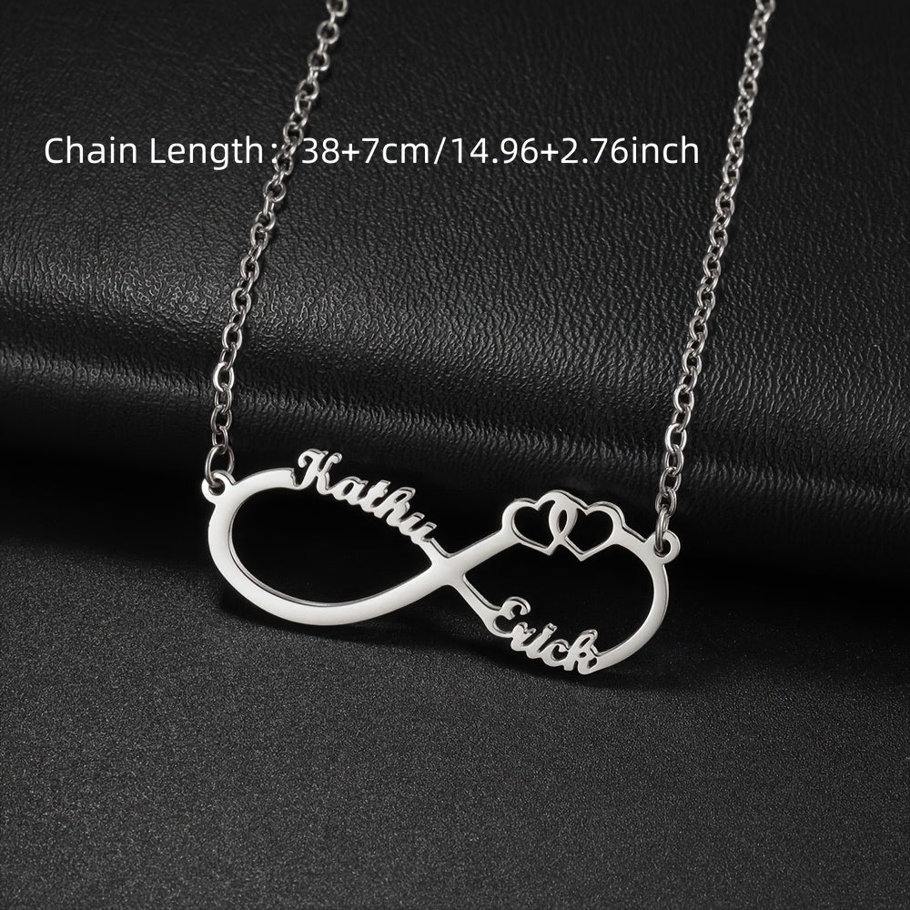 Collar lazo eterno personalizado